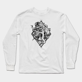 Octopus and Anchor Long Sleeve T-Shirt